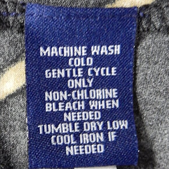 Chaps Black & Tan Tribal Print Draped Cowl Neck Sleeveless Stretch Career Top PL - Picture 8 of 8